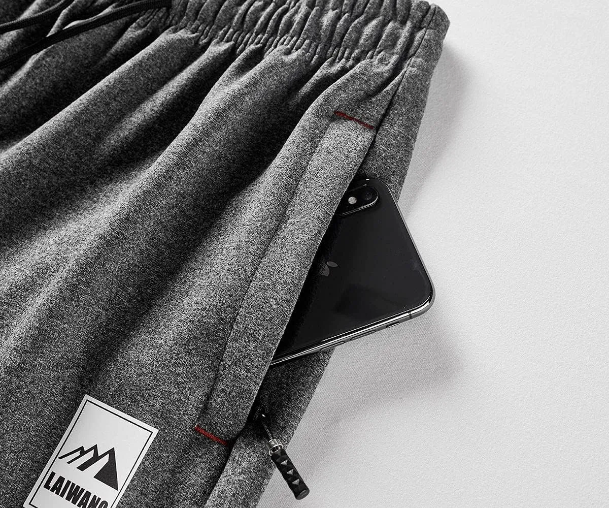 Men's Warm Lined Athletic Sweatpants Jogger Fleece Pants Winter Warm Track Pants