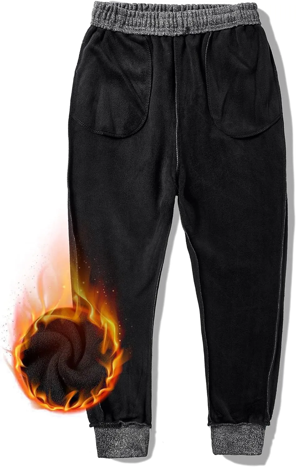 Men's Warm Lined Athletic Sweatpants Jogger Fleece Pants Winter Warm Track Pants