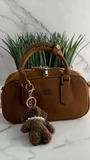 Mini Bags Made of Vegan Leather (Coffee)
