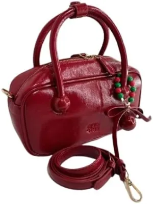 Mini Bags Made of Vegan Leather (Red)