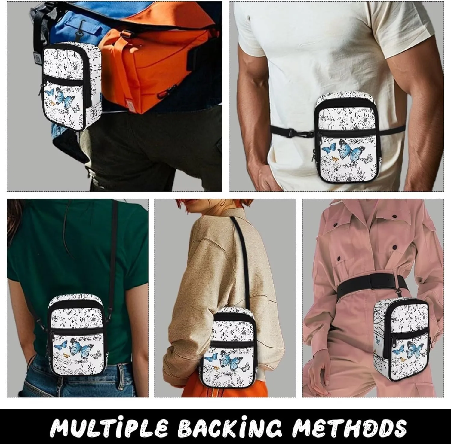 Mini Crossbody Bags for Women Lightweight Small Crossbody Bags Back Pack Fanny Pack Travel Pouch Shoulder Bag