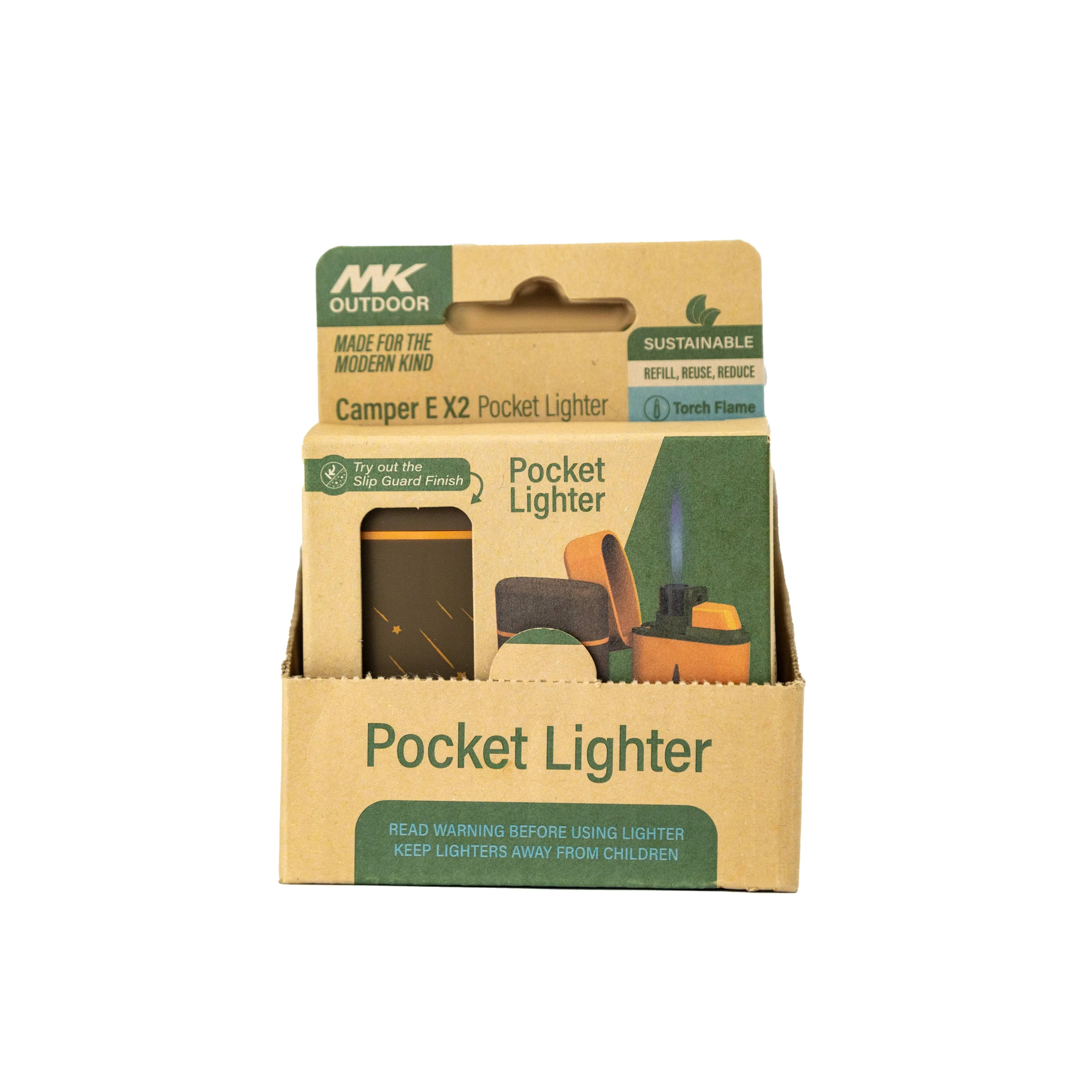 MK Lighter Outdoor Series, Camper E Pocket Lighter Torch Flame  :: Set 2 Pack