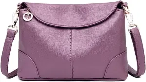 Mudono Crossbody Bag for Women Shoulder Hobo Purse Roomy Leather Handbag Multi Pockets Messenger Satchel