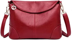 Mudono Crossbody Bag for Women Shoulder Hobo Purse Roomy Leather Handbag Multi Pockets Messenger Satchel