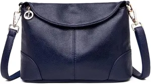 Mudono Crossbody Bag for Women Shoulder Hobo Purse Roomy Leather Handbag Multi Pockets Messenger Satchel