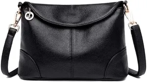 Mudono Crossbody Bag for Women Shoulder Hobo Purse Roomy Leather Handbag Multi Pockets Messenger Satchel