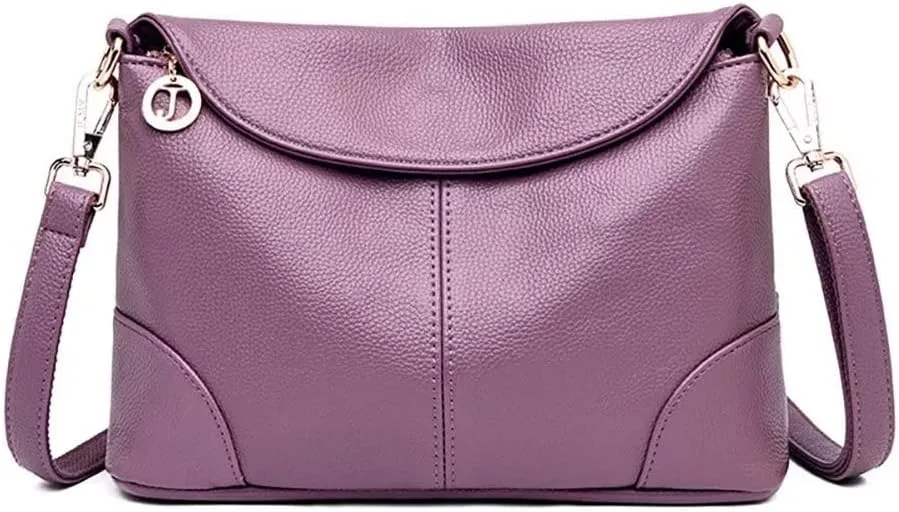Mudono Crossbody Bag for Women Shoulder Hobo Purse Roomy Leather Handbag Multi Pockets Messenger Satchel