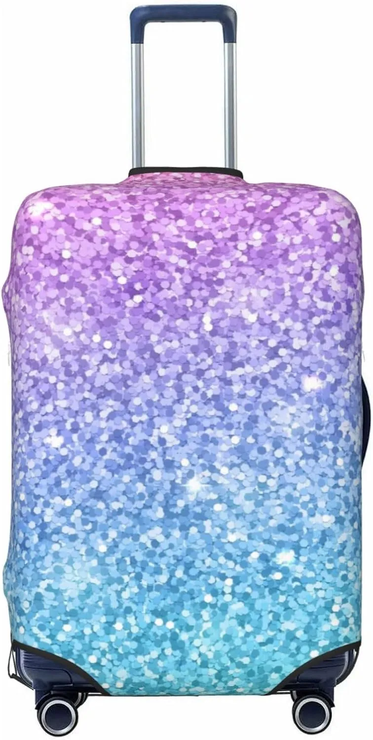 Multicolor Glitter Luggage Cover,Washable Suitcase Covers Fashion Luggage Covers,Anti-Scratch Suitcase Protector Cover