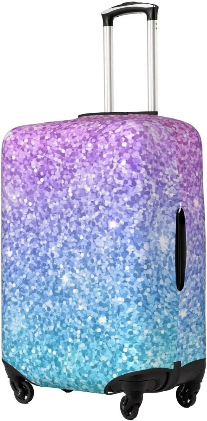 Multicolor Glitter Luggage Cover,Washable Suitcase Covers Fashion Luggage Covers,Anti-Scratch Suitcase Protector Cover