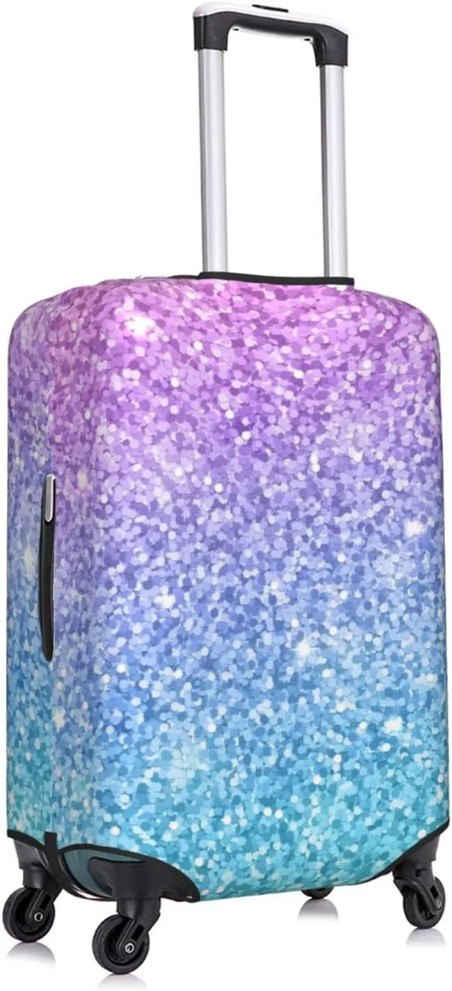 Multicolor Glitter Luggage Cover,Washable Suitcase Covers Fashion Luggage Covers,Anti-Scratch Suitcase Protector Cover