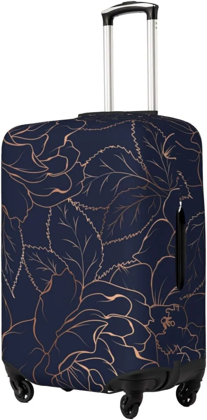 Navy Dark Blue Luggage Cover,Washable Suitcase Covers Fashion Luggage Covers,Anti-Scratch Suitcase Protector Cover
