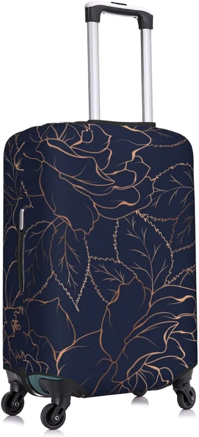 Navy Dark Blue Luggage Cover,Washable Suitcase Covers Fashion Luggage Covers,Anti-Scratch Suitcase Protector Cover