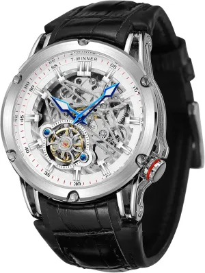 New Automatic Men Big Face Watch Powerful Exotic TOURBILLON Skeleton Wrist Watch