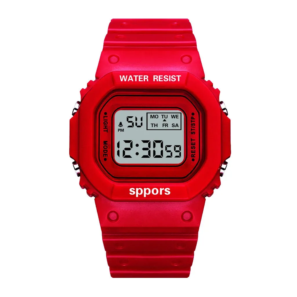 New Fashion Transparent Digital Watch Square Women Watches Sports Electronic Wrist Watch Reloj Mujer Clock Dropshipping
