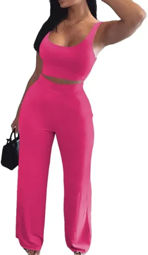Nimsruc 2 Piece Outfits for Women Casual Sweat Sets Tracksuits