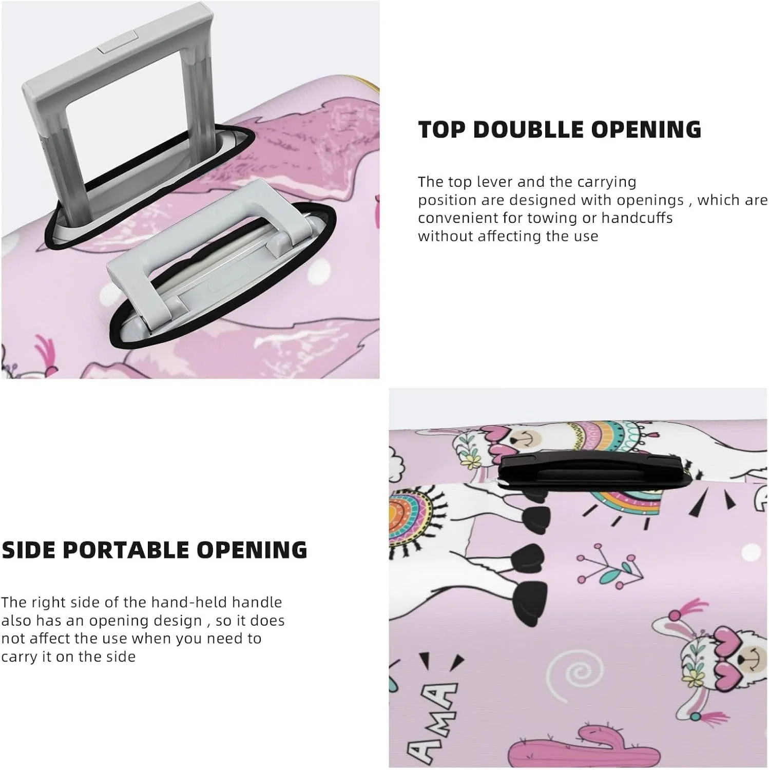 No Drama Llama Luggage Cover,Washable Suitcase Covers Fashion Luggage Covers,Anti-Scratch Suitcase Protector Cover