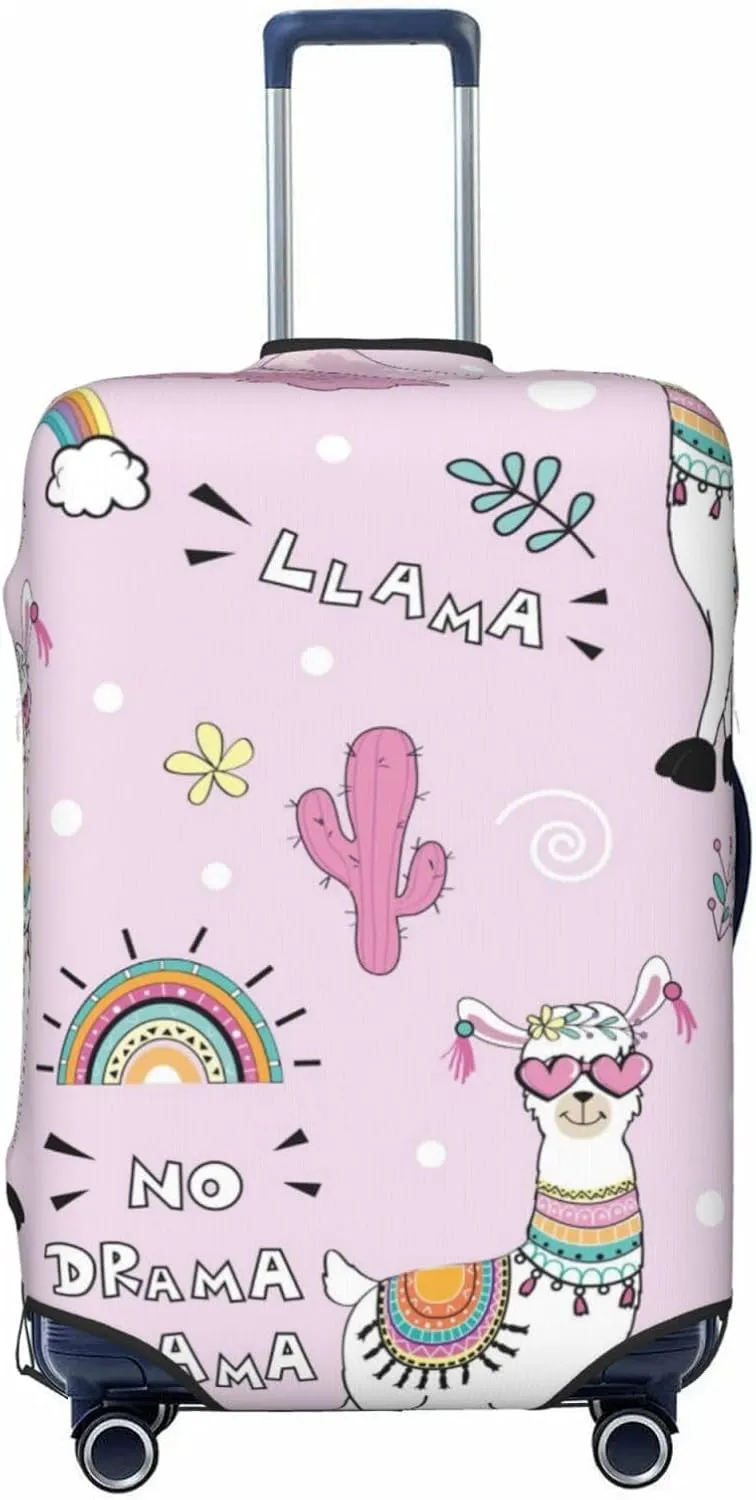 No Drama Llama Luggage Cover,Washable Suitcase Covers Fashion Luggage Covers,Anti-Scratch Suitcase Protector Cover