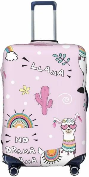 No Drama Llama Luggage Cover,Washable Suitcase Covers Fashion Luggage Covers,Anti-Scratch Suitcase Protector Cover