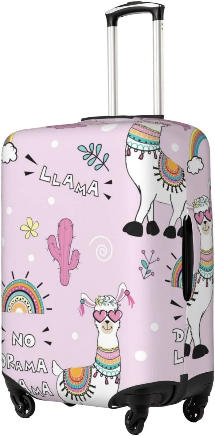 No Drama Llama Luggage Cover,Washable Suitcase Covers Fashion Luggage Covers,Anti-Scratch Suitcase Protector Cover