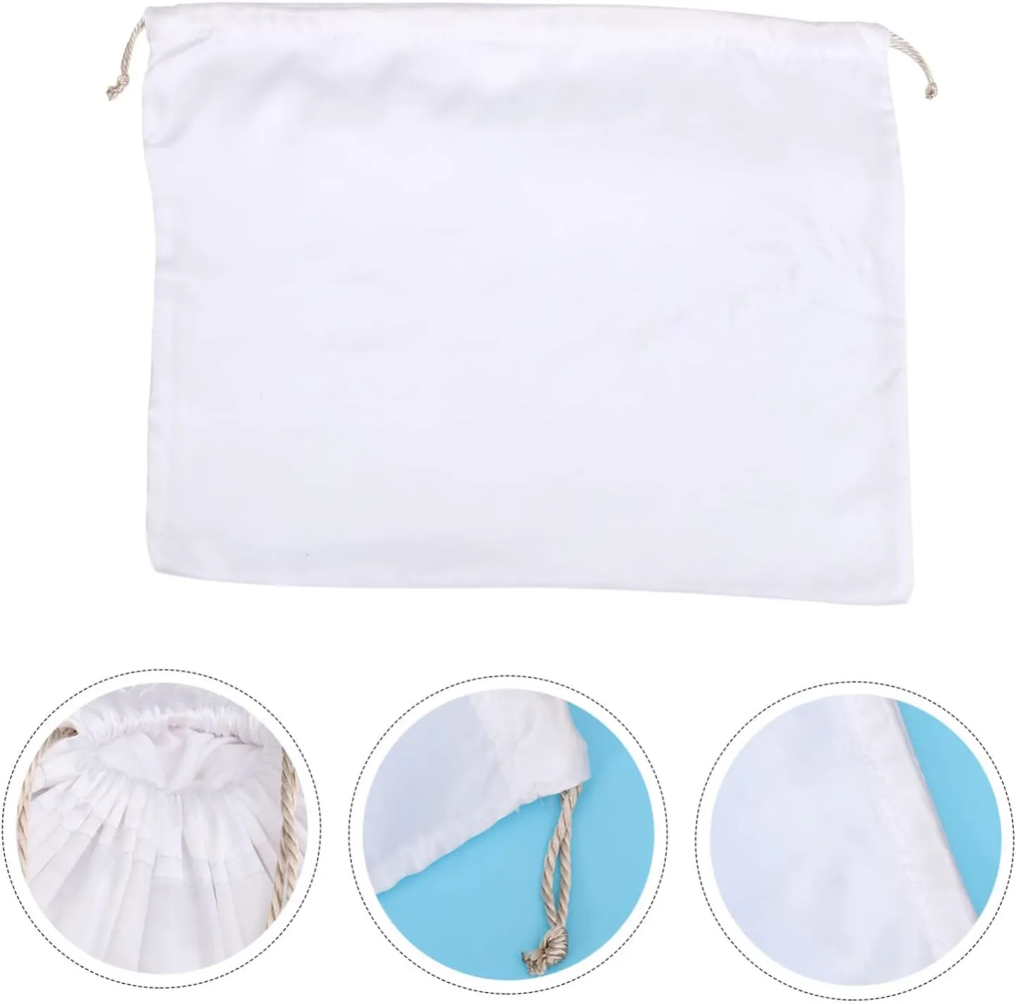 NOLITOY Elegant Silk Storage Bag Set 2pcs Toy Storage Home Organization Drawstring Closure Lightweight