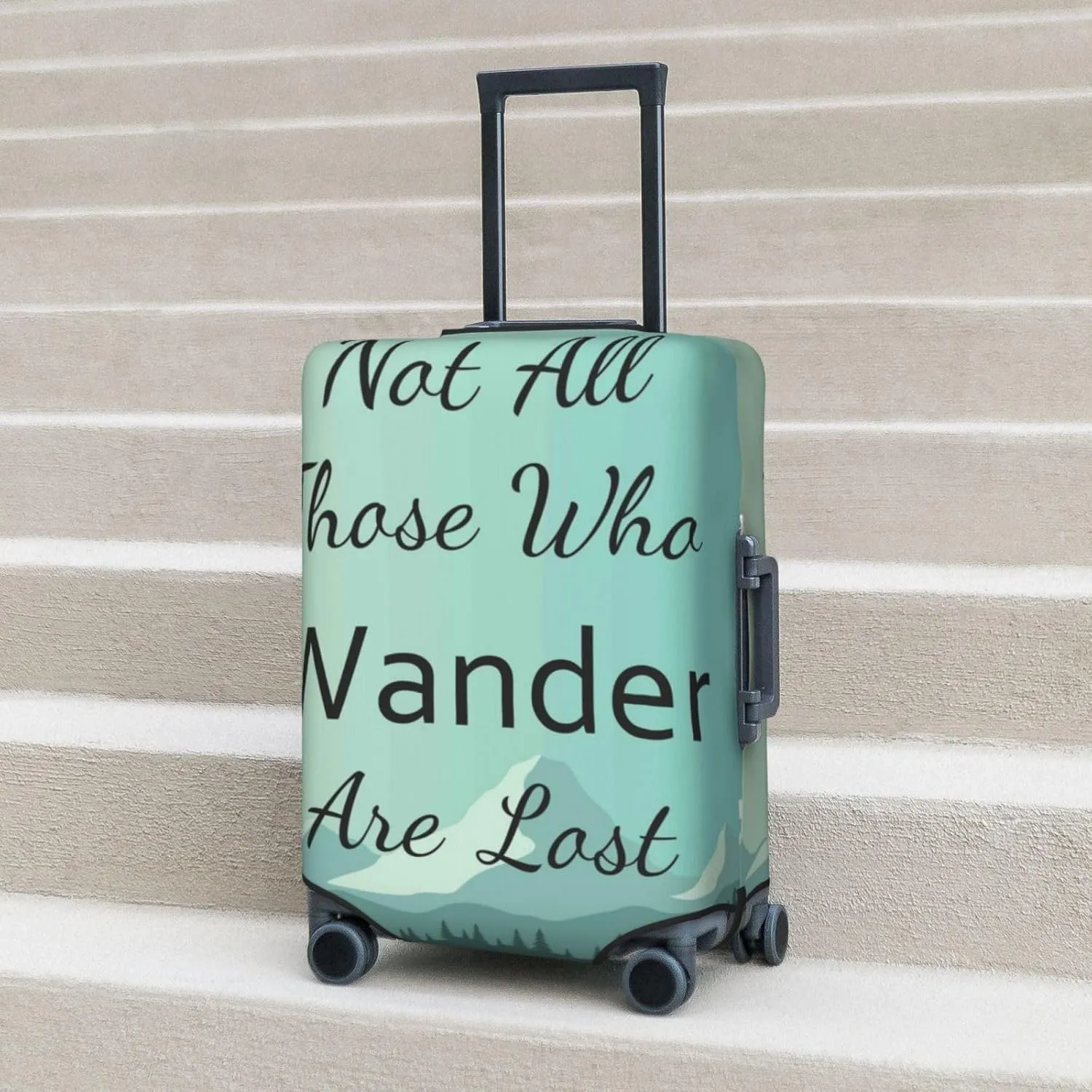 Not All Those Who Wander Are Lost1 Luggage Cover,Washable Suitcase Covers Fashion Luggage Covers,Anti-Scratch Suitcase Protector Cover
