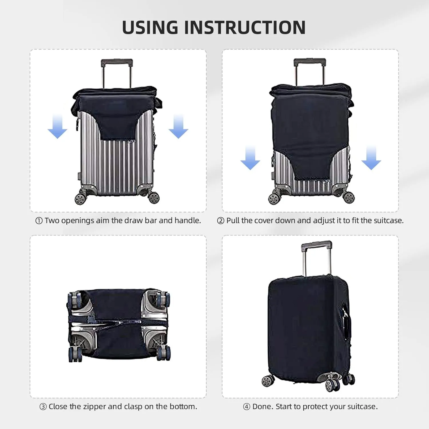 Not All Those Who Wander Are Lost1 Luggage Cover,Washable Suitcase Covers Fashion Luggage Covers,Anti-Scratch Suitcase Protector Cover