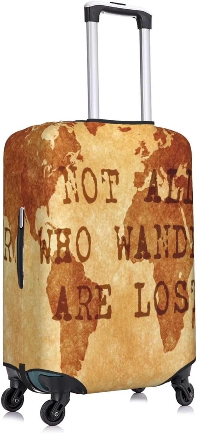 Not All Those Who Wander Are Lost2 Luggage Cover,Washable Suitcase Covers Fashion Luggage Covers,Anti-Scratch Suitcase Protector Cover