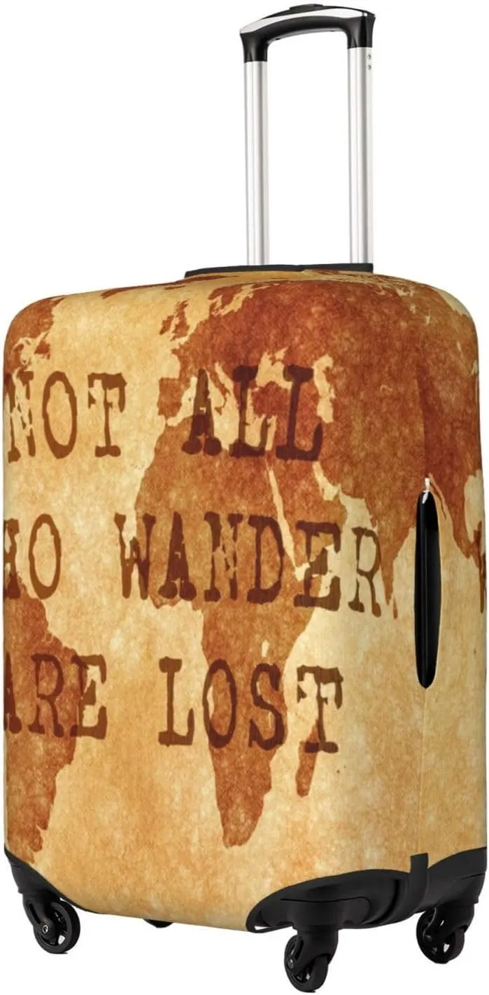 Not All Those Who Wander Are Lost2 Luggage Cover,Washable Suitcase Covers Fashion Luggage Covers,Anti-Scratch Suitcase Protector Cover