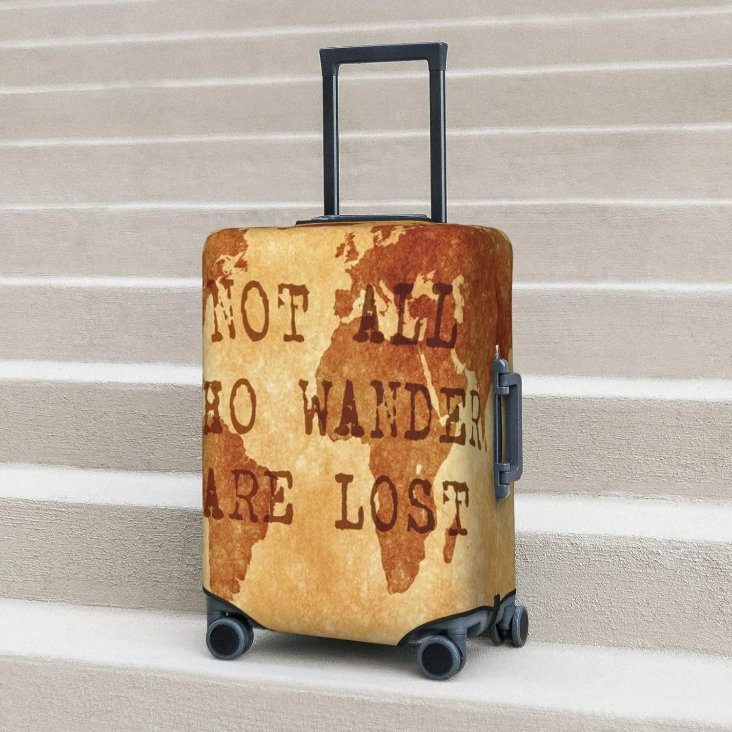 Not All Those Who Wander Are Lost2 Luggage Cover,Washable Suitcase Covers Fashion Luggage Covers,Anti-Scratch Suitcase Protector Cover