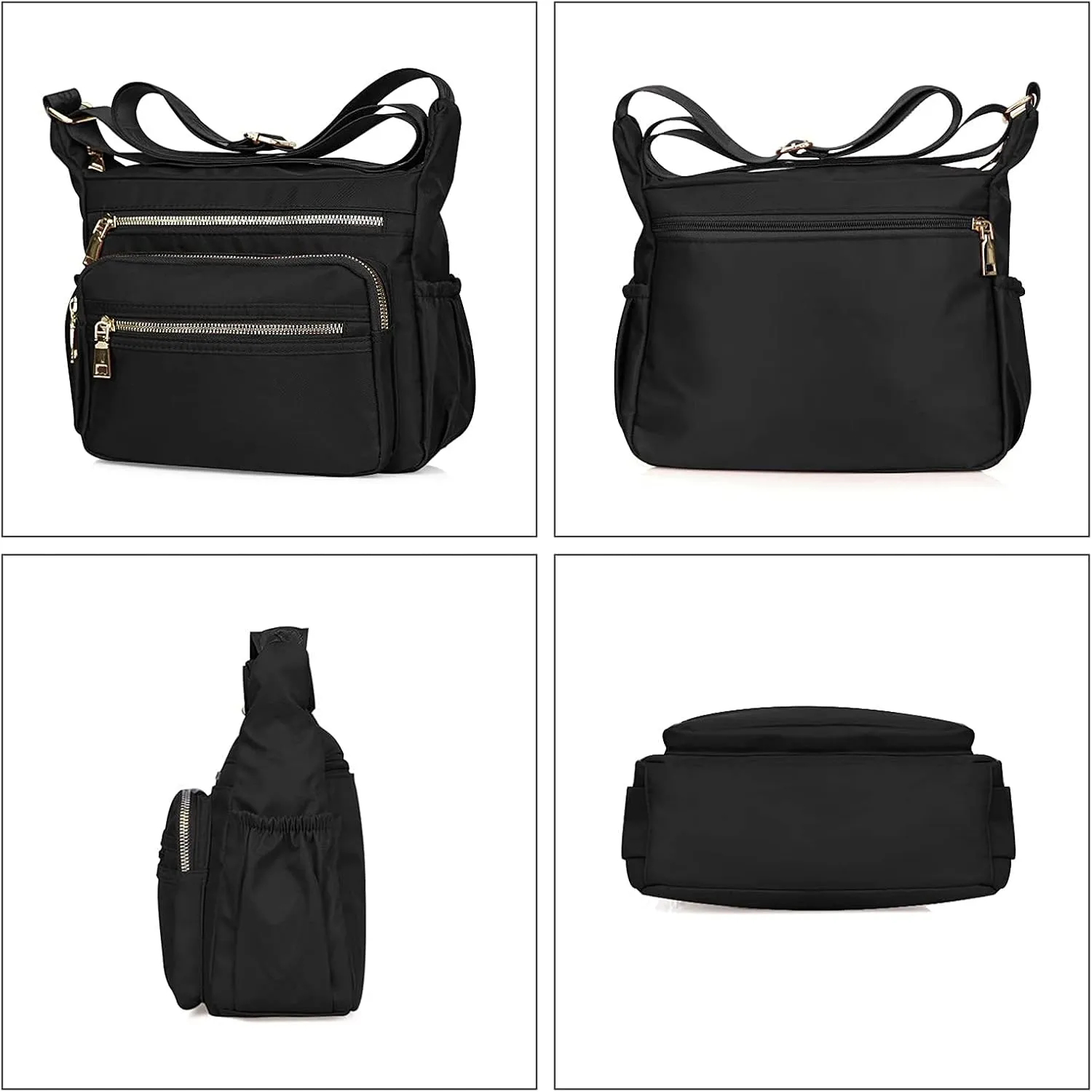 NOTAG Nylon Crossbody Bags for Women Small Waterproof Cross Body Handbag Mutilpockets Shoulder Bags Lightweight Travel Purses
