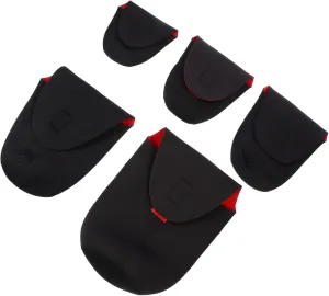 NUOBESTY 1set Camera Lens Case Shockproof Lens Pouch for Dslr Water Resistant Neoprene Carry Bags Lightweight and Compact Design for Travel and Storage 5pcs