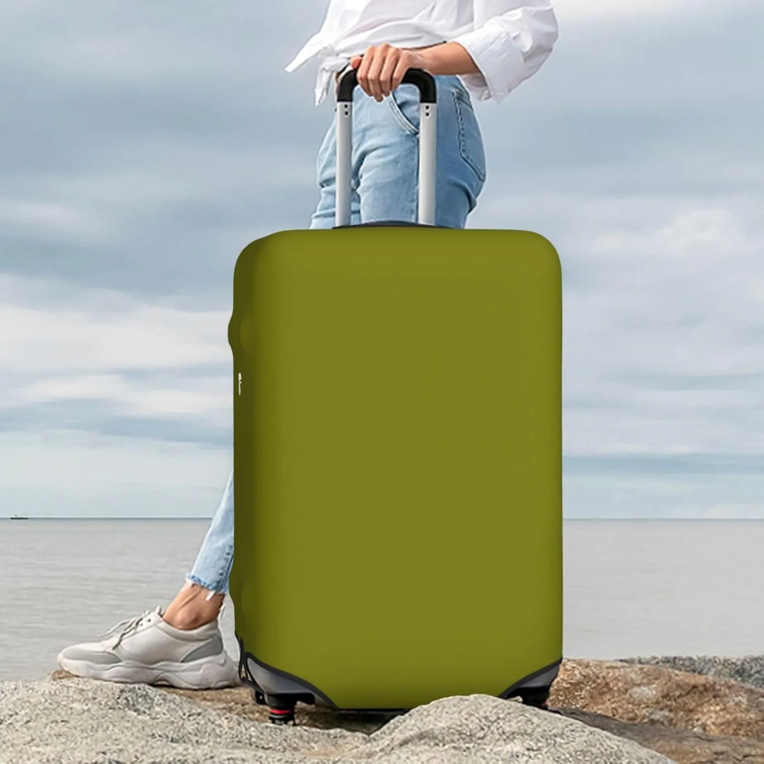 Olive Luggage Cover,Washable Suitcase Covers Fashion Luggage Covers,Anti-Scratch Suitcase Protector Cover