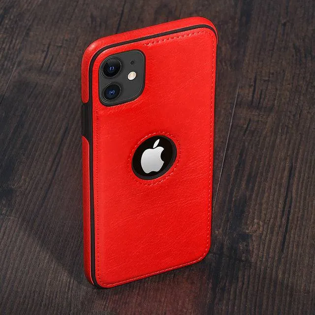 Phone Case Luxury Business Leather Stitching Case Cover for iphone