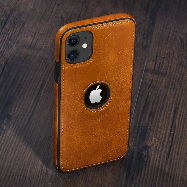 Phone Case Luxury Business Leather Stitching Case Cover for iphone