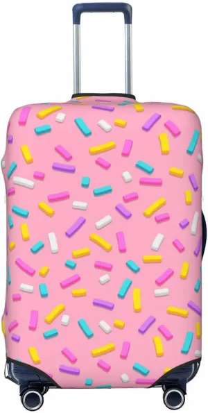 Pink Donut Luggage Cover,Washable Suitcase Covers Fashion Luggage Covers,Anti-Scratch Suitcase Protector Cover