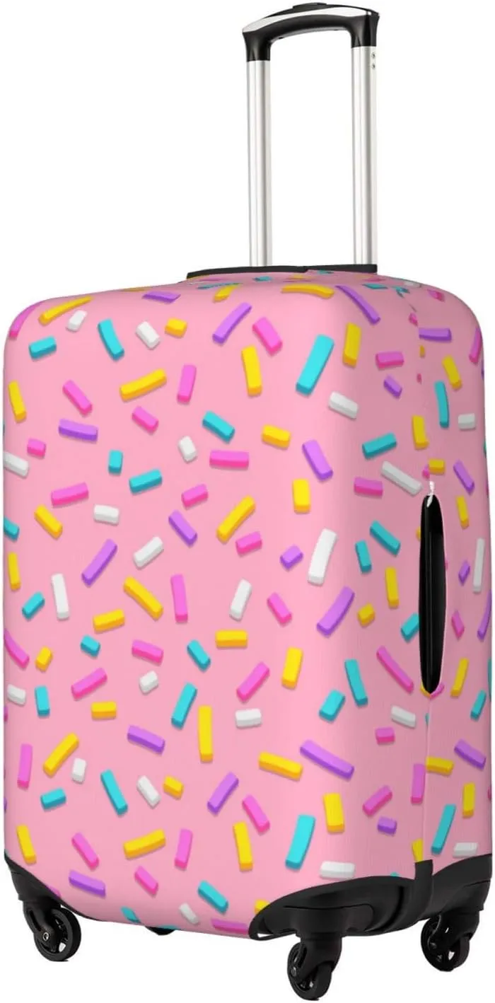 Pink Donut Luggage Cover,Washable Suitcase Covers Fashion Luggage Covers,Anti-Scratch Suitcase Protector Cover