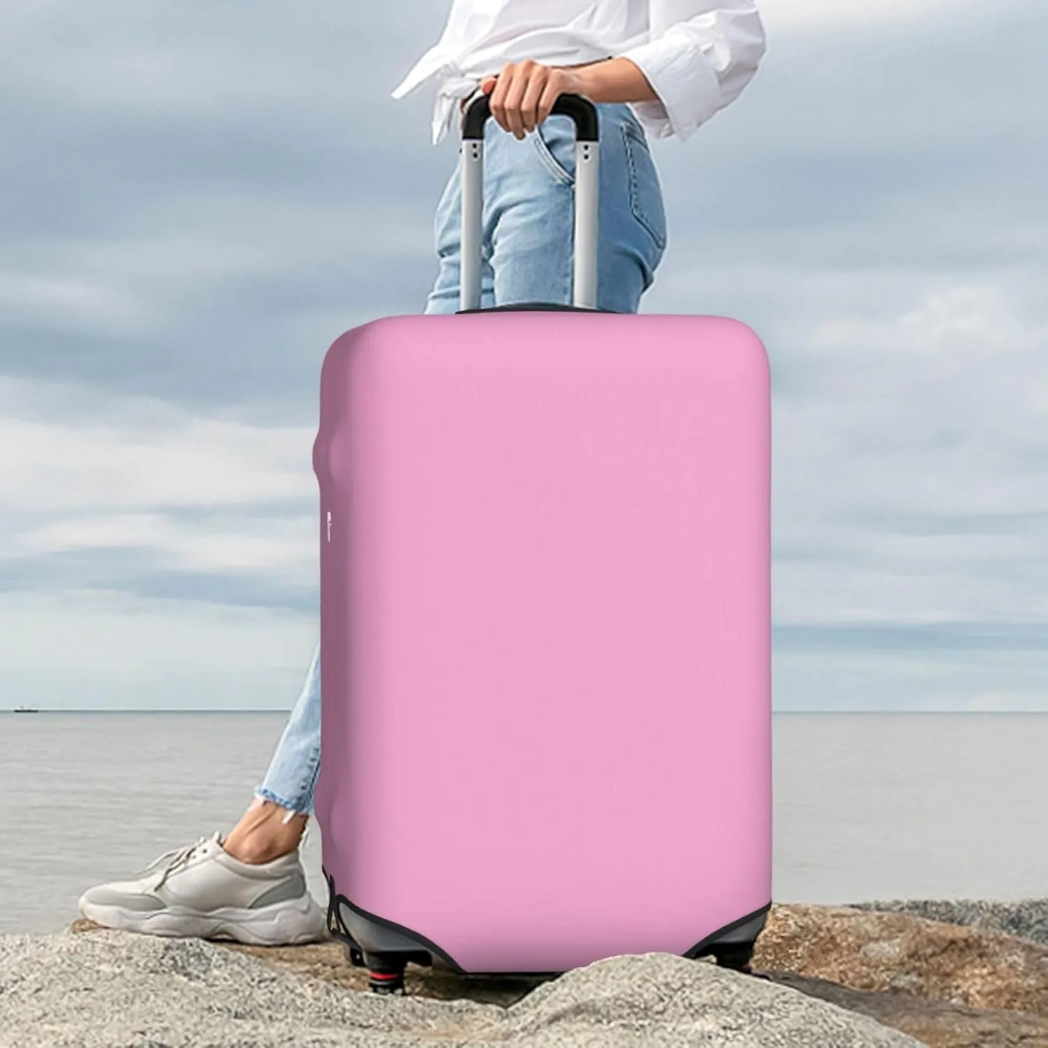Pink Luggage Cover,Washable Suitcase Covers Fashion Luggage Covers,Anti-Scratch Suitcase Protector Cover