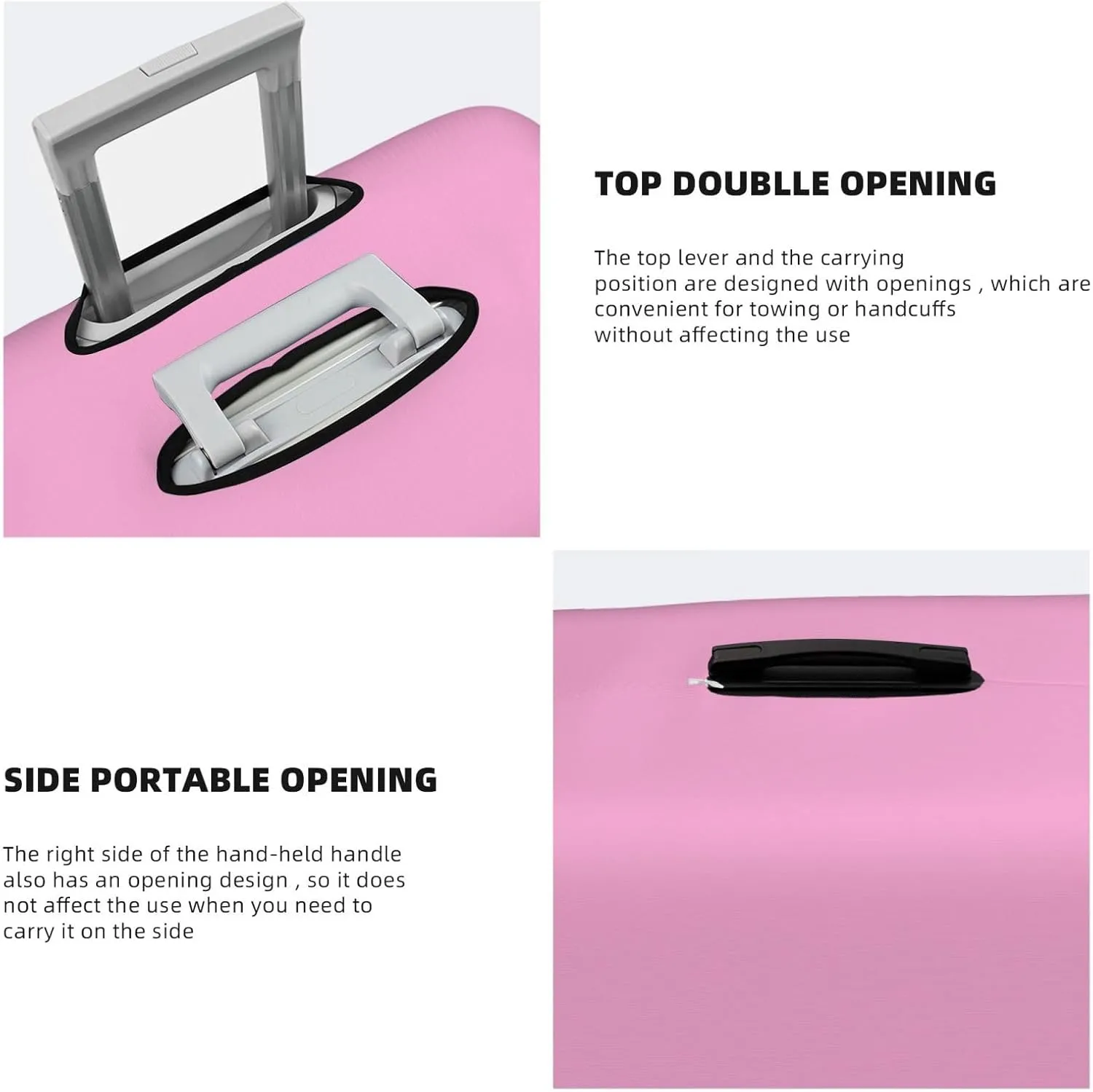 Pink Luggage Cover,Washable Suitcase Covers Fashion Luggage Covers,Anti-Scratch Suitcase Protector Cover