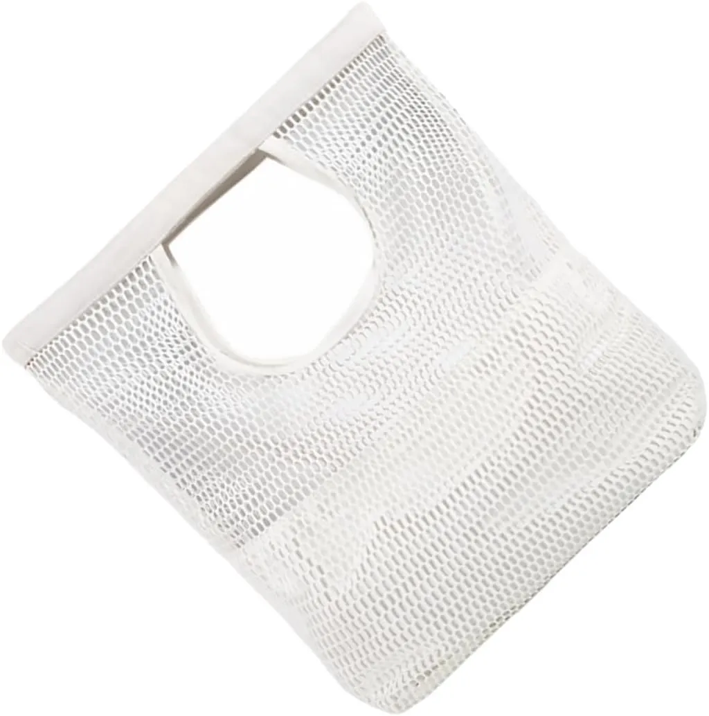 PRETYZOOM 1Pc High Capacity Mesh Beach Tote Bag Stylish and Shopping Pouch for Daily Essentials for Vacation Travel and Outdoor Activities