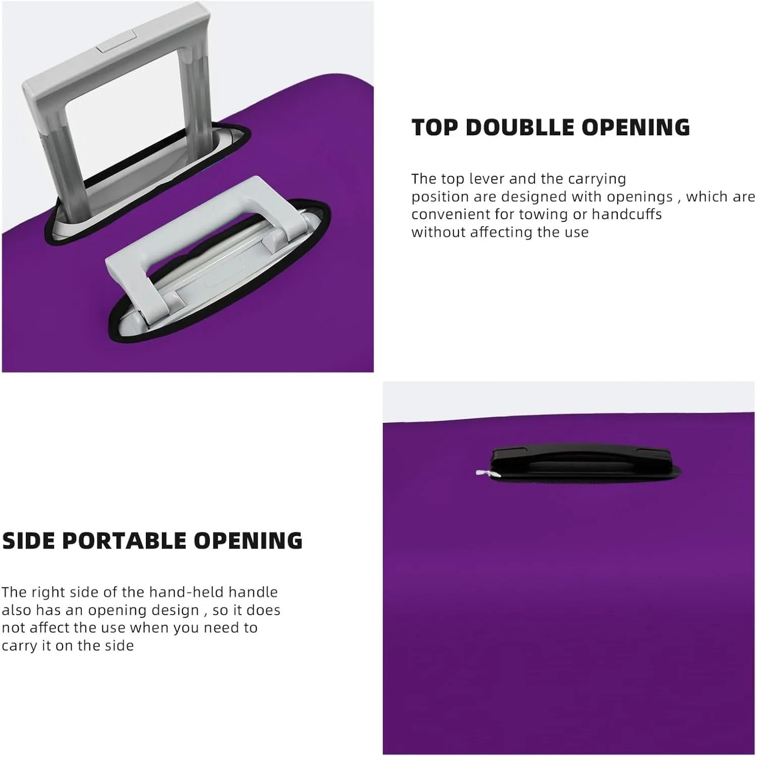 Purple Luggage Cover,Washable Suitcase Covers Fashion Luggage Covers,Anti-Scratch Suitcase Protector Cover