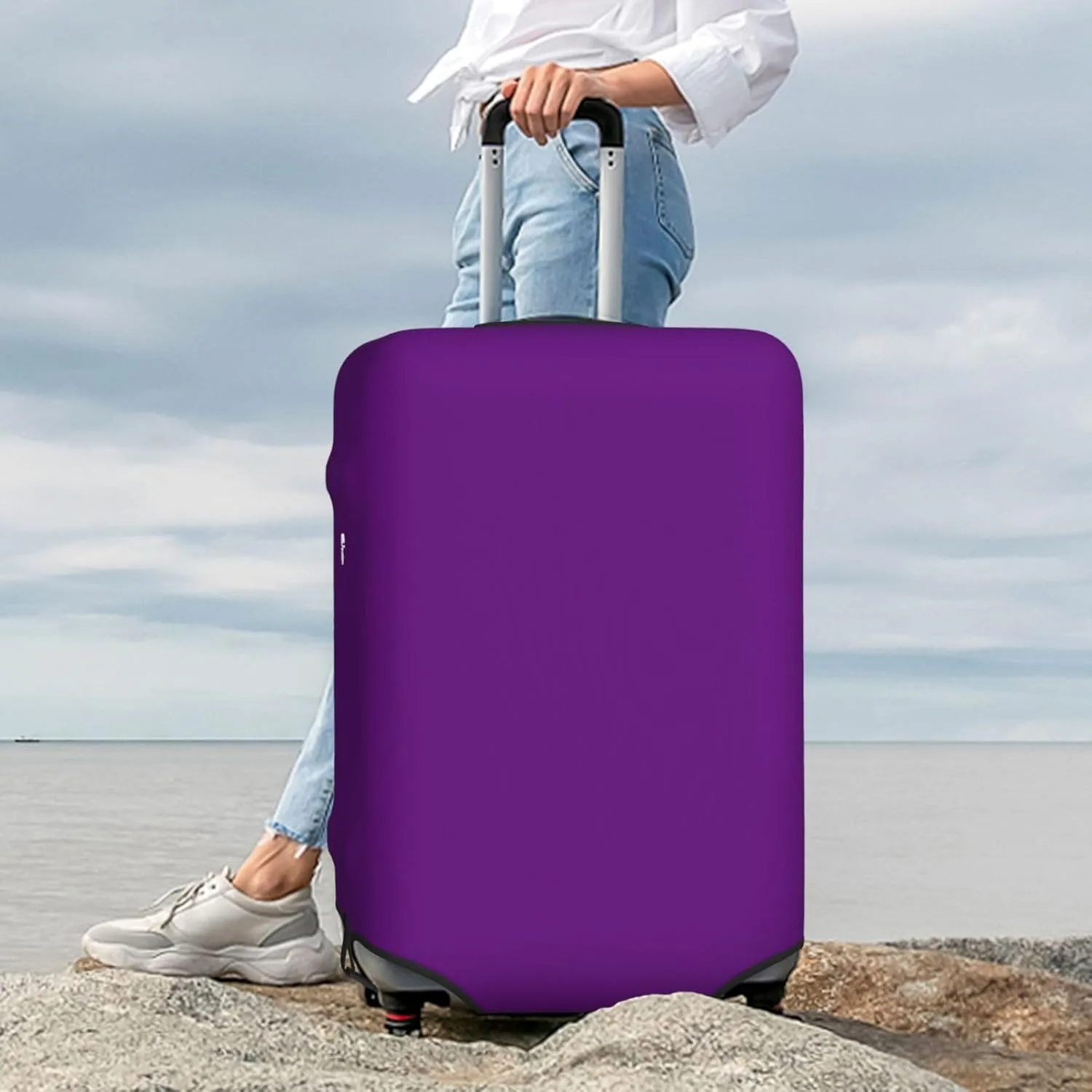 Purple Luggage Cover,Washable Suitcase Covers Fashion Luggage Covers,Anti-Scratch Suitcase Protector Cover