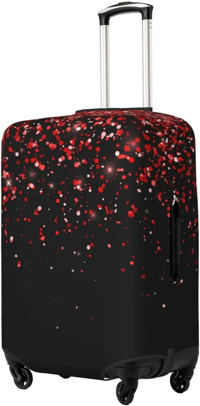 Red Glitter1 Luggage Cover,Washable Suitcase Covers Fashion Luggage Covers,Anti-Scratch Suitcase Protector Cover