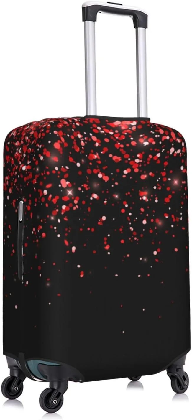 Red Glitter1 Luggage Cover,Washable Suitcase Covers Fashion Luggage Covers,Anti-Scratch Suitcase Protector Cover