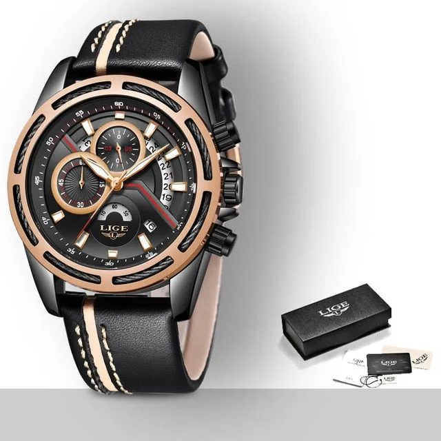 Relogio LIGE Mens Watches