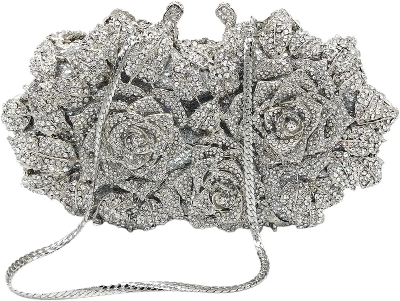 Rhinestone Bags Hollowed-Out Rhinestone Evening Bag Wedding Bridal Dinner Gown Bag