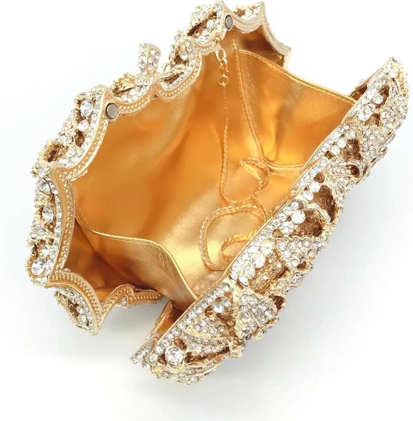 Rhinestone Bags Hollowed-Out Rhinestone Evening Bag Wedding Bridal Dinner Gown Bag
