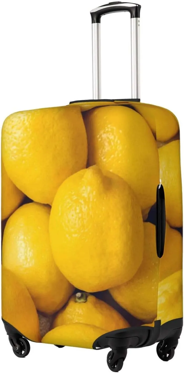 Ripe Yellow Lemon Luggage Cover,Washable Suitcase Covers Fashion Luggage Covers,Anti-Scratch Suitcase Protector Cover