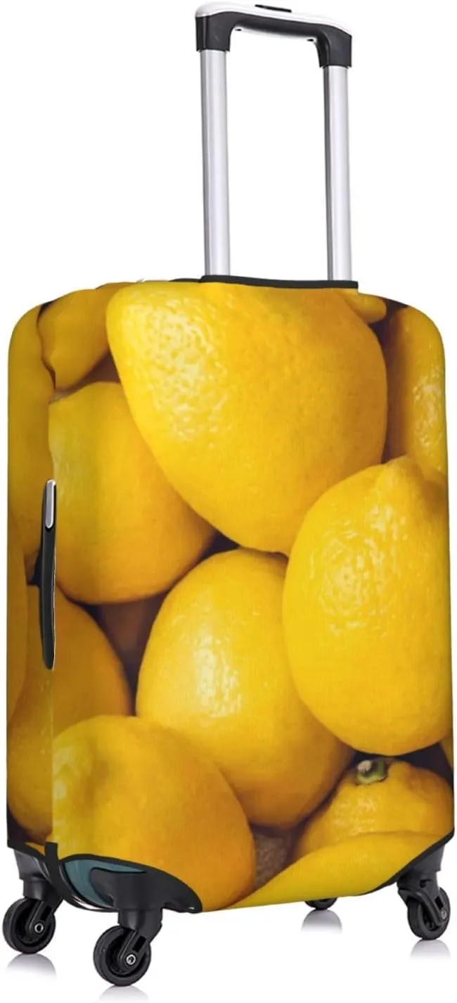 Ripe Yellow Lemon Luggage Cover,Washable Suitcase Covers Fashion Luggage Covers,Anti-Scratch Suitcase Protector Cover