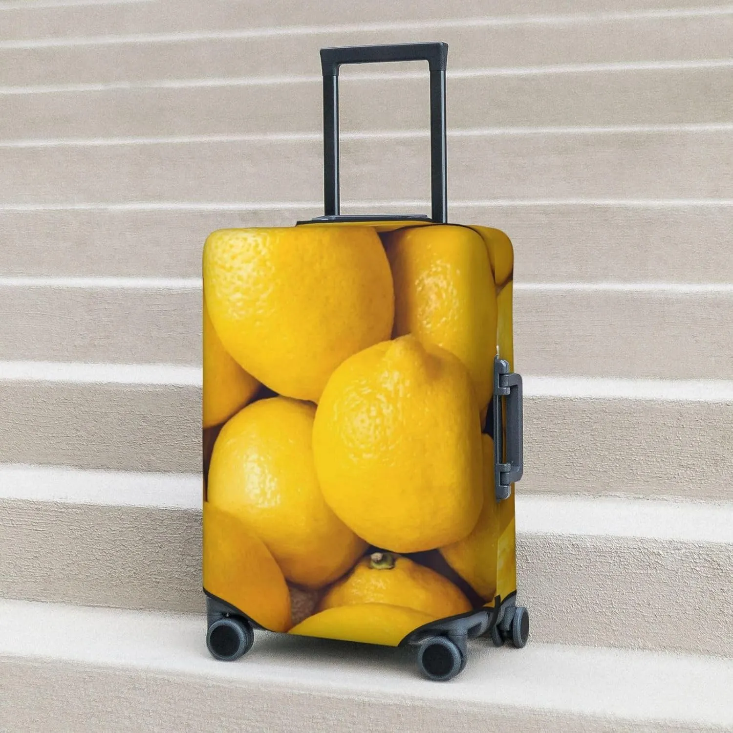Ripe Yellow Lemon Luggage Cover,Washable Suitcase Covers Fashion Luggage Covers,Anti-Scratch Suitcase Protector Cover