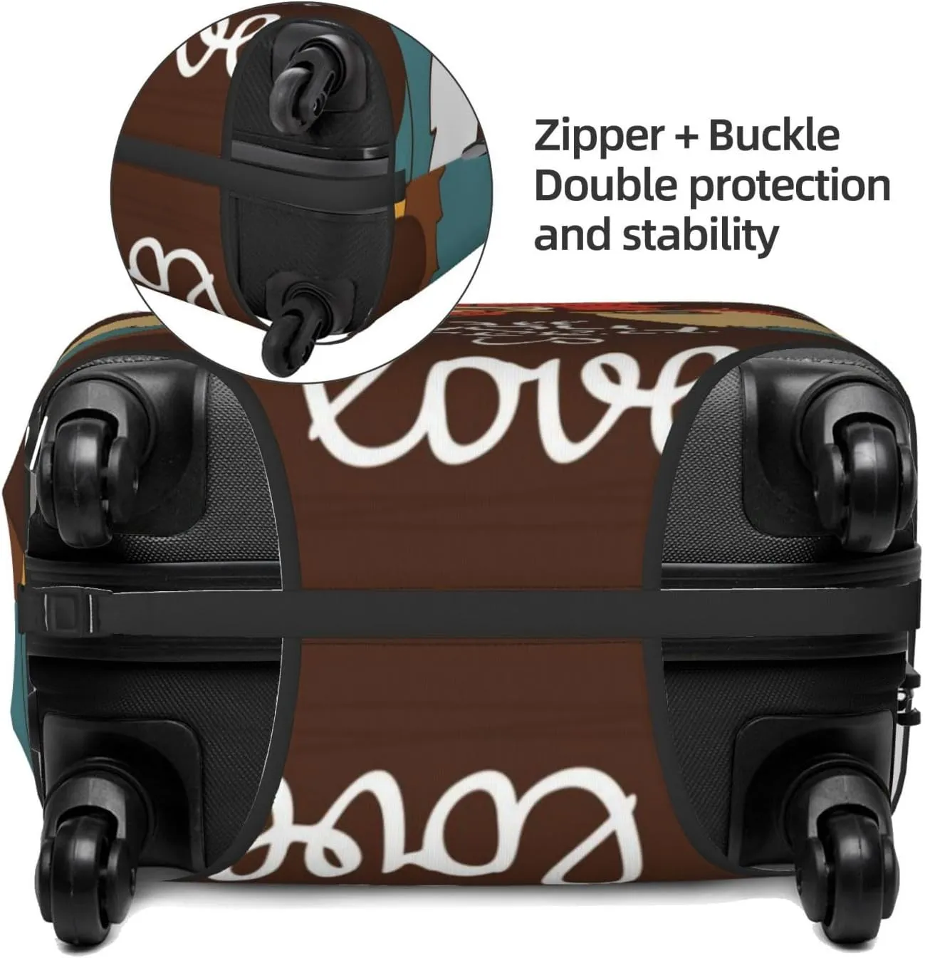 Rooster And Chicken Luggage Cover,Washable Suitcase Covers Fashion Luggage Covers,Anti-Scratch Suitcase Protector Cover